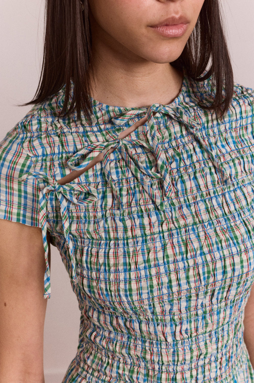 Ebba Midi Dress Picnic Check