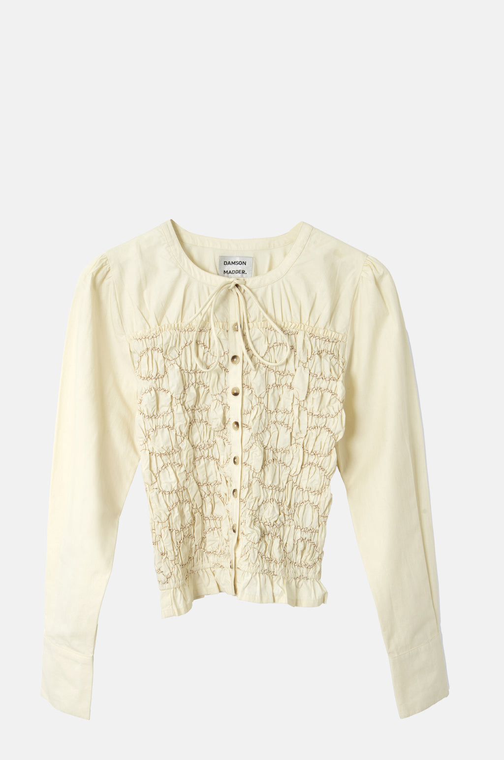 Damson Madder Elliana Smocked Cardi Butter.