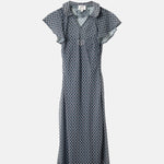 Damson Madder Hudson Midi Dress Sheer Willow Gingham.