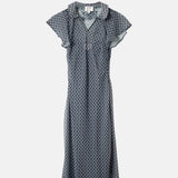 Damson Madder Hudson Midi Dress Sheer Willow Gingham.