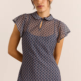Hudson Midi Dress Sheer Willow Gingham