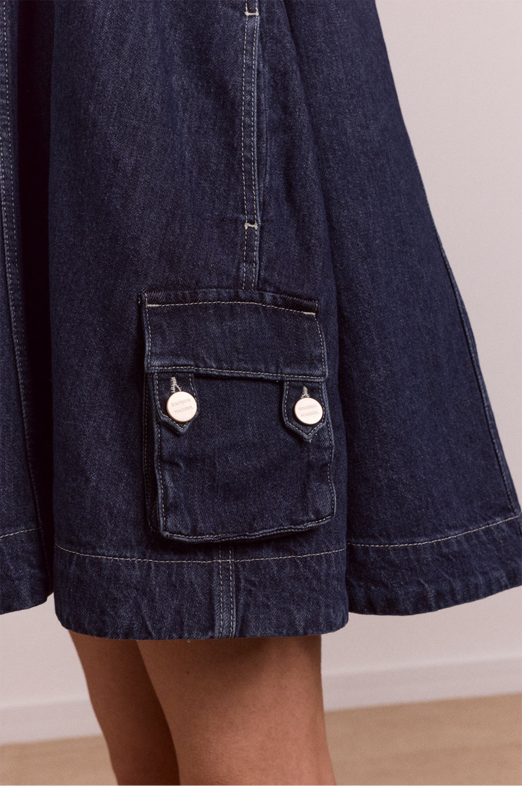 Immy Mini Dress Dark Wash