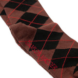 Knee Length Sock Choc Argyle