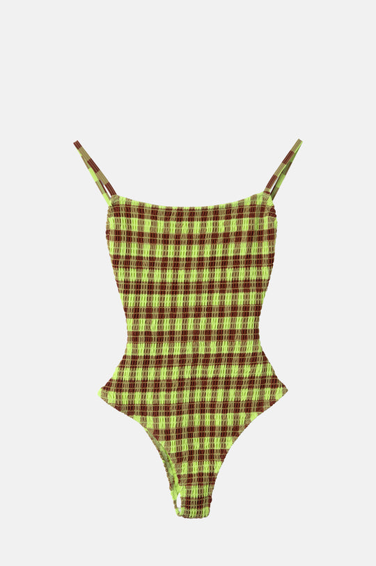 Lilibet Swimsuit Green Check