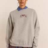 Local Fixers Graphic Sweat Grey Marl