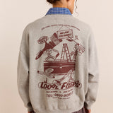 Local Fixers Graphic Sweat Grey Marl