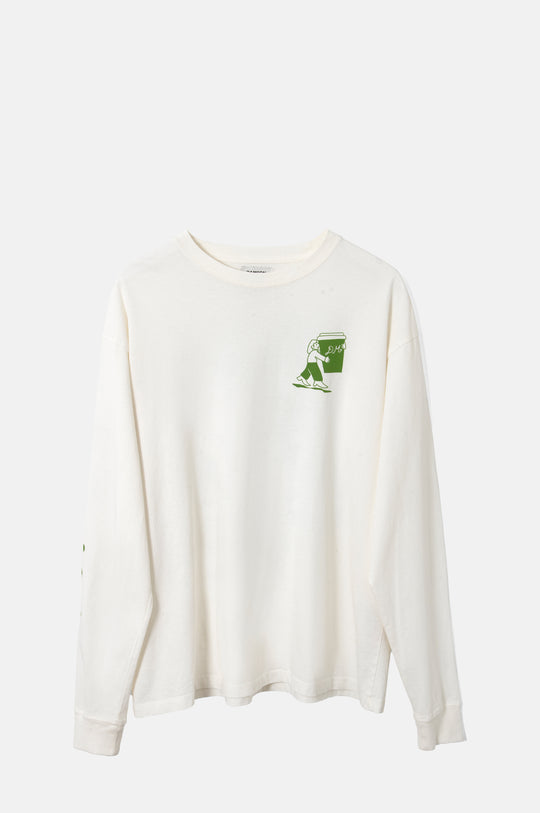 Matcha Moments LS Tee Ecru