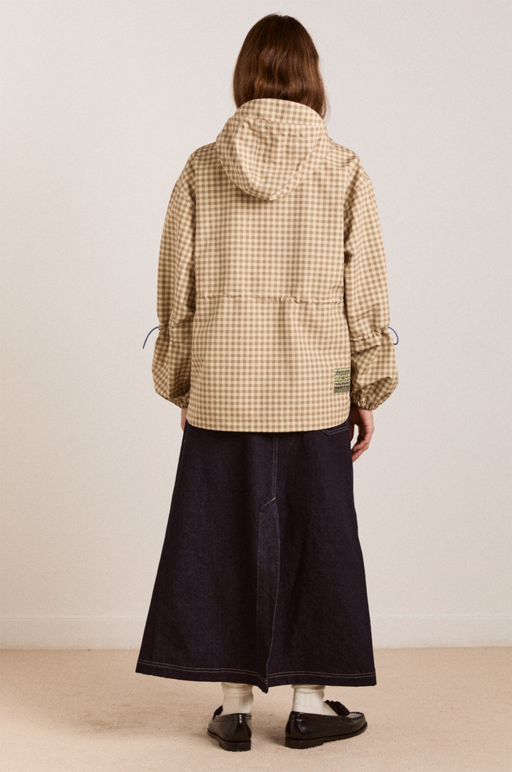 Matilda Raincoat Gingham Brown