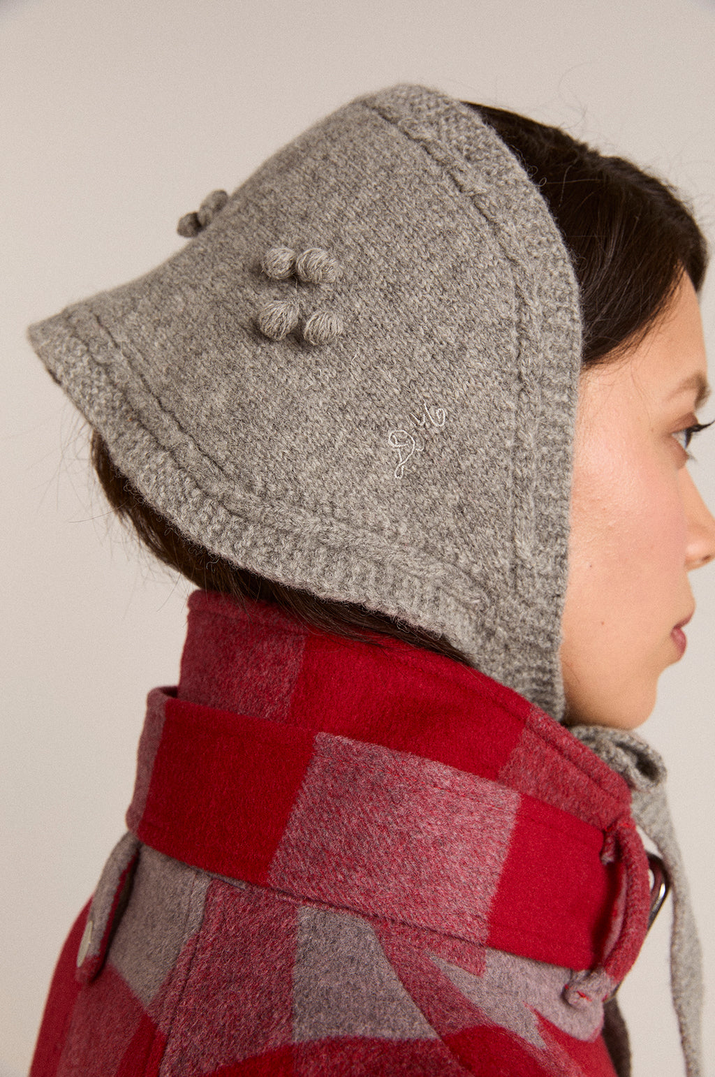 Mini Bonnet Grey Marl