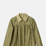 Damson Madder Mini Mercedes Reversible Coat Lace Stone.