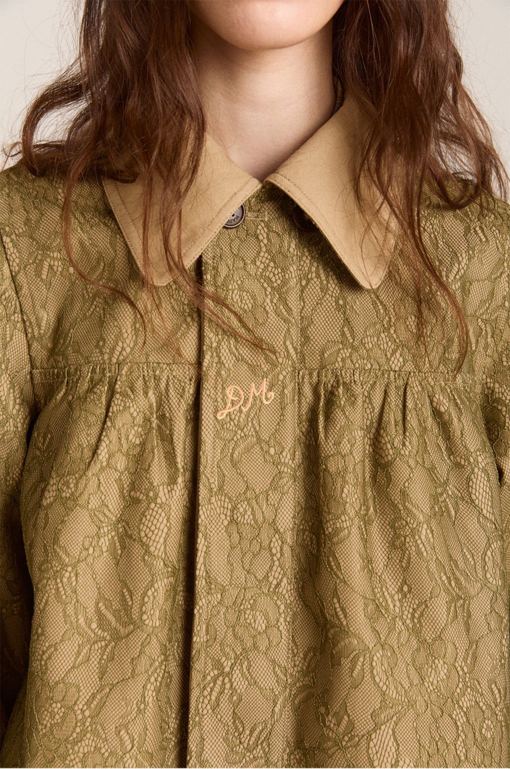 Mini Mercedes Reversible Coat Lace Stone