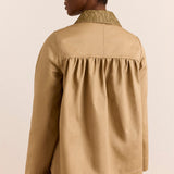 Mini Mercedes Reversible Coat Lace Stone