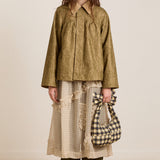 Mini Mercedes Reversible Coat Lace Stone