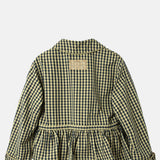 Myrtle Trench Coat Navy Gingham