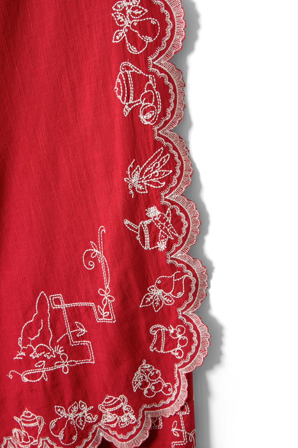 knee length dresses for ladies Damson Madder Natalina Mini Dress Red – The Hambledon