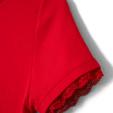 Paige V-Neck Tee Red