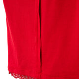 Paige V-Neck Tee Red