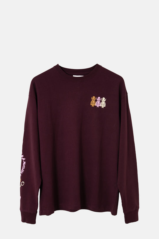 Paper Cut Gals LS Tee Fig