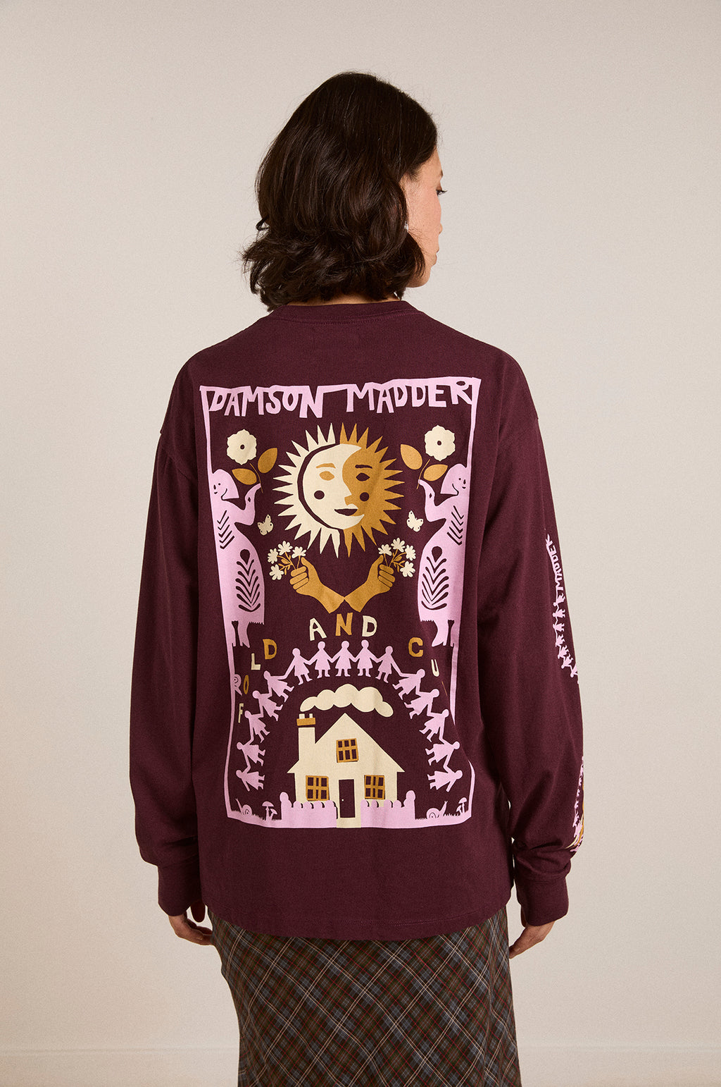 Paper Cut Gals LS Tee Fig