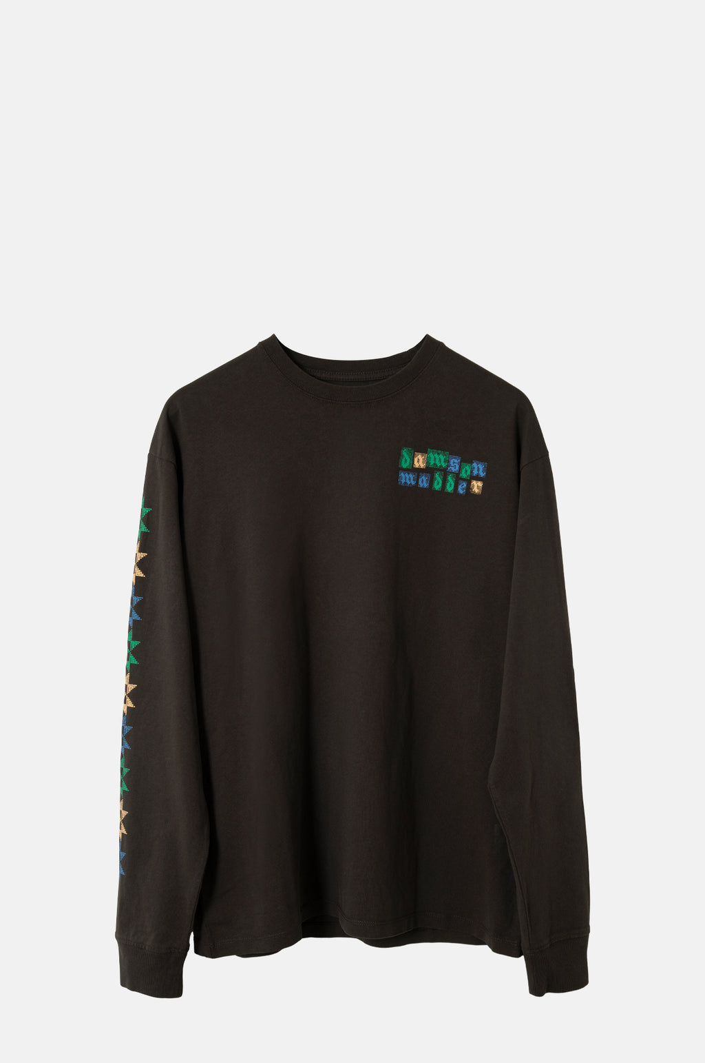 Damson Madder Patchwork Quilt LS Tee Coffee Bean.