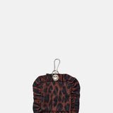 Damson Madder Poo Bag Holder Dark Leopard.