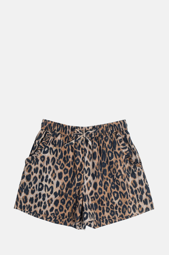 Pull On Shorts Leopard