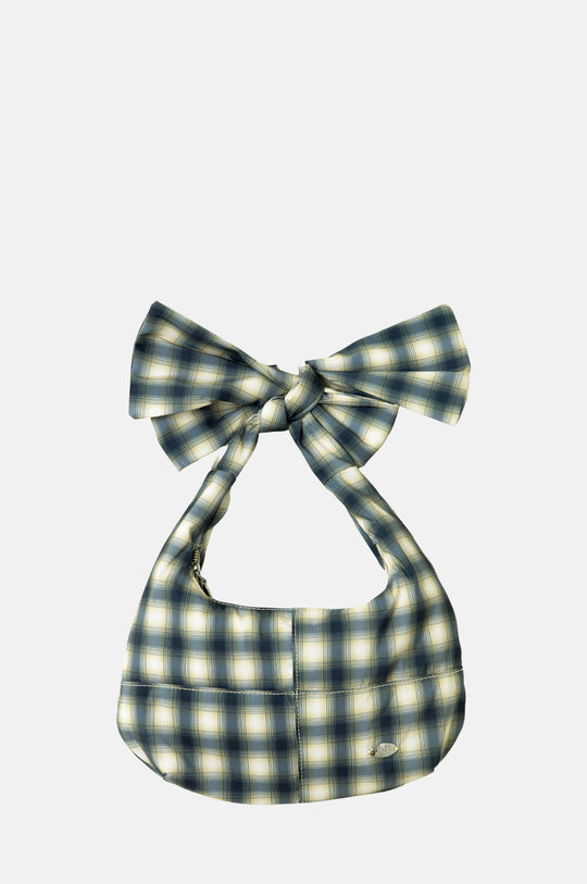 Roo Check Tie Bag Cardamon Check