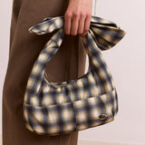 Roo Check Tie Bag Cardamon Check