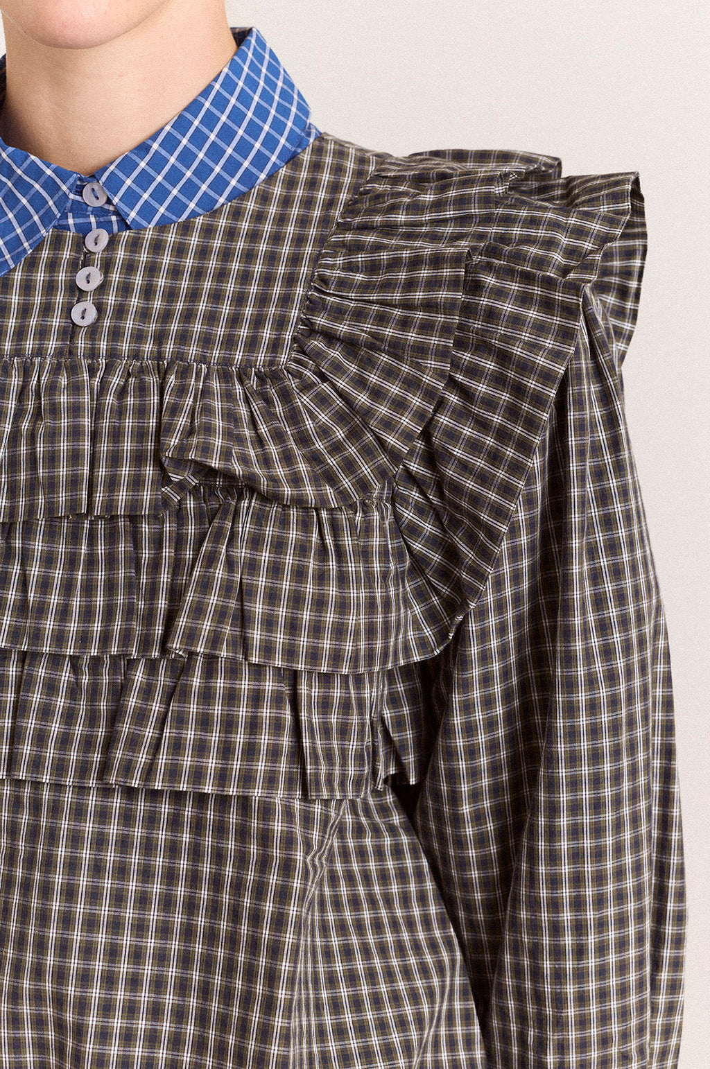 Shay Blouse Mini Check
