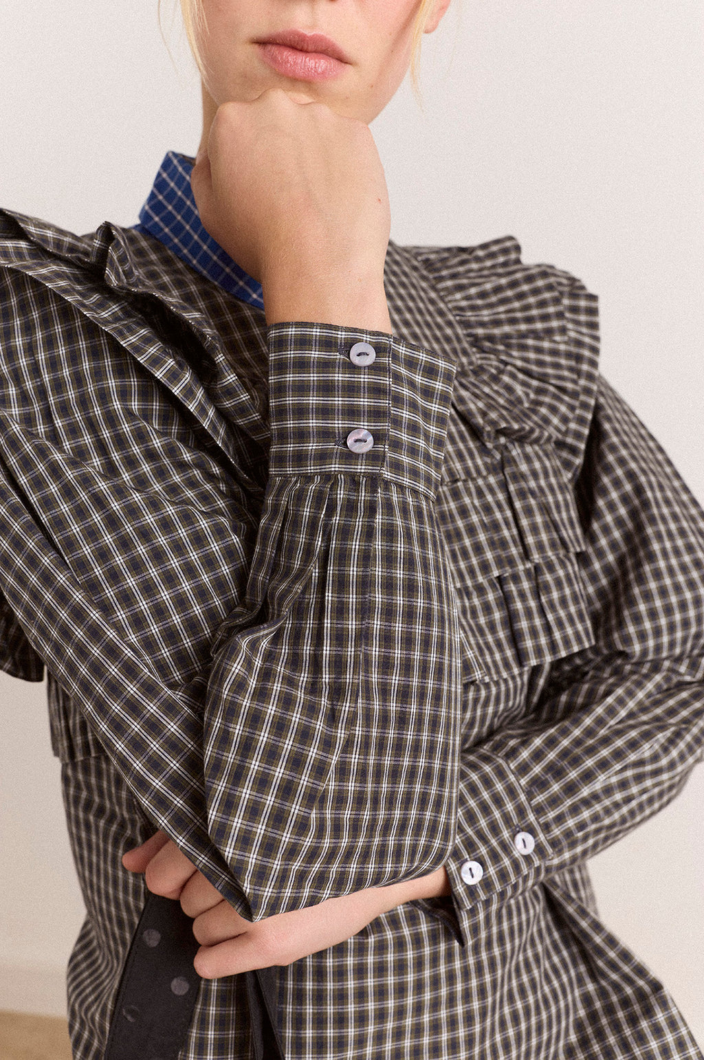 Shay Blouse Mini Check