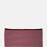 Damson Madder Snood Scarf Pink Red Stripe.