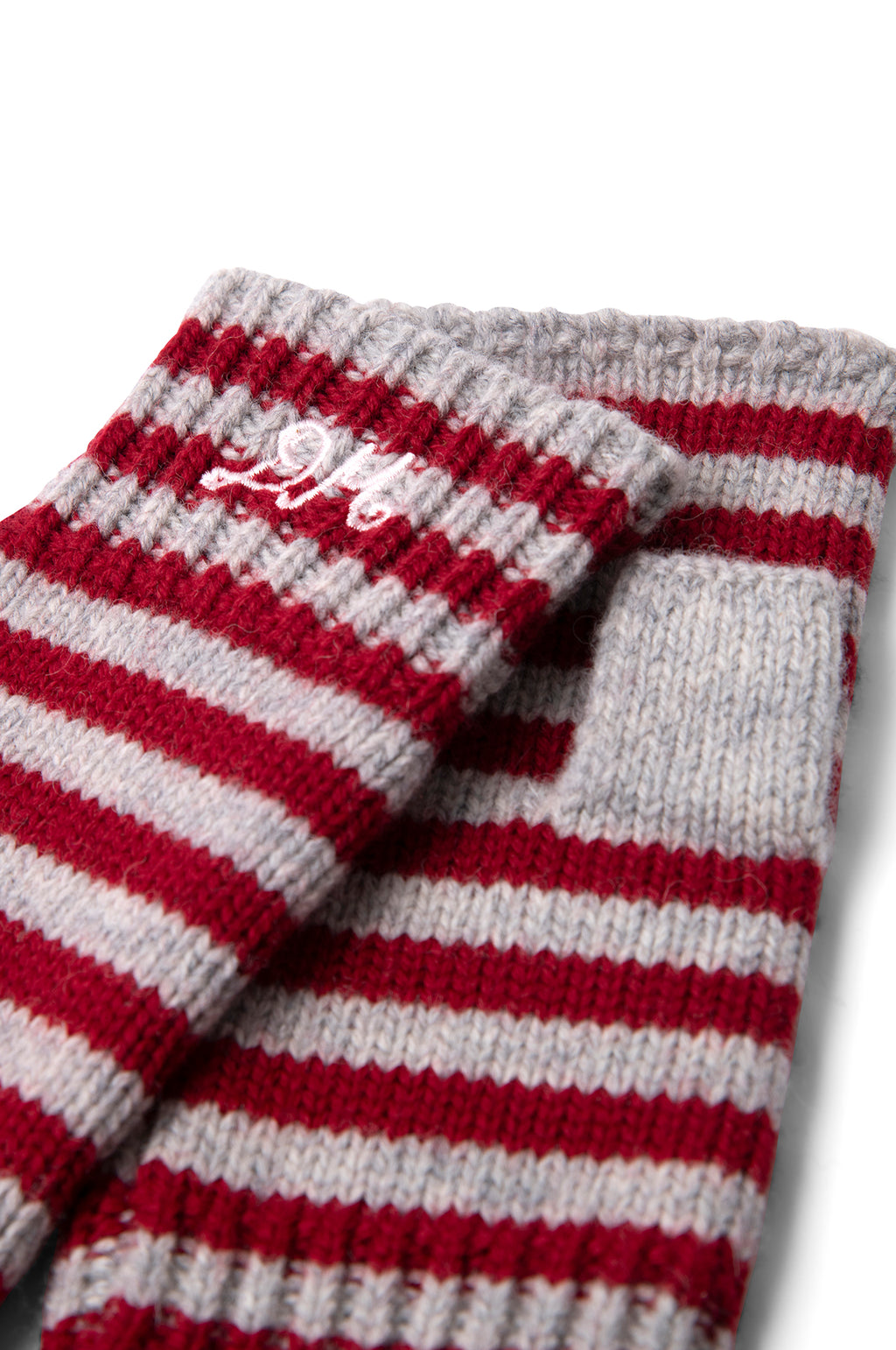 Stripe Mittens Red/Burg Stripe