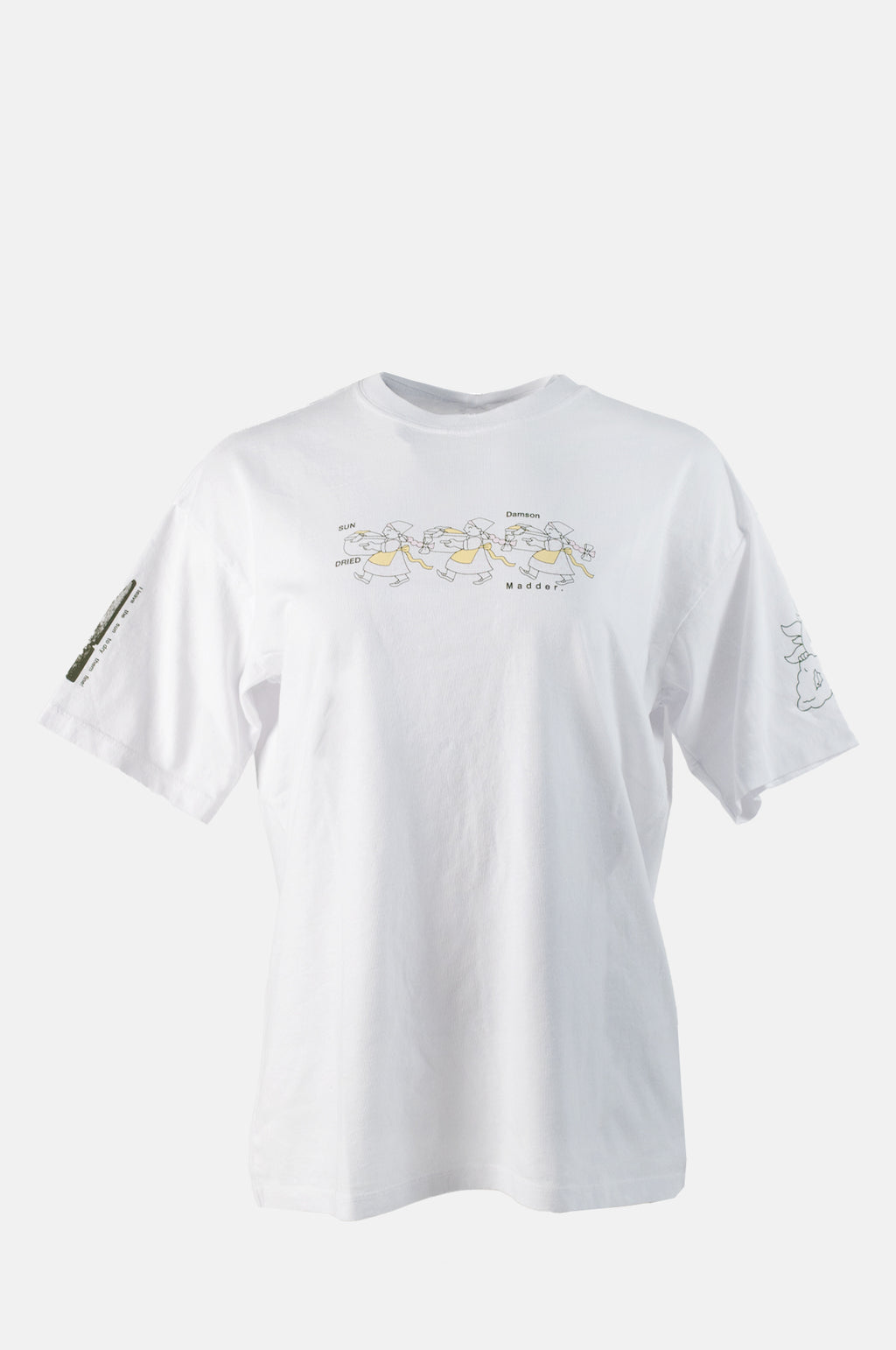 Sundried Washing Line Boyfriend Tee White