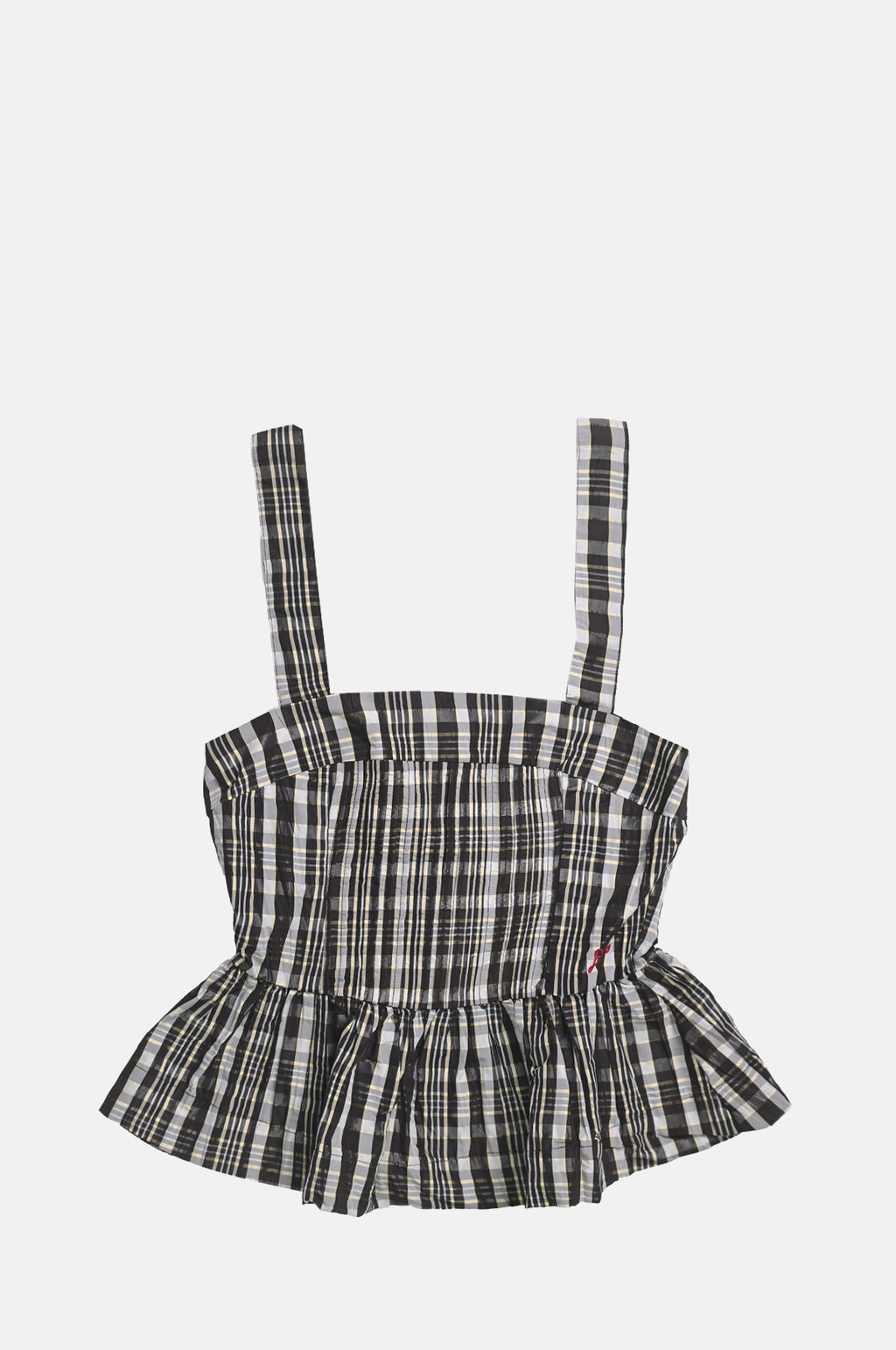 Damson Madder Thalia Cami Yellow Check.