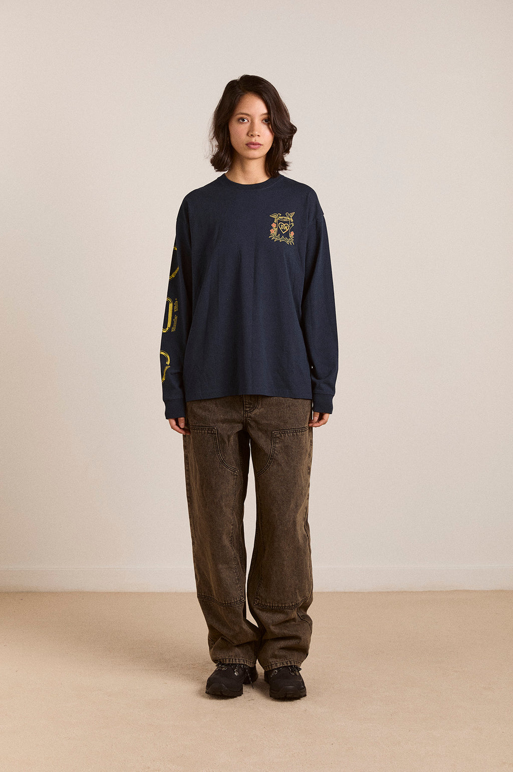 The Rambler Navy LS Tee