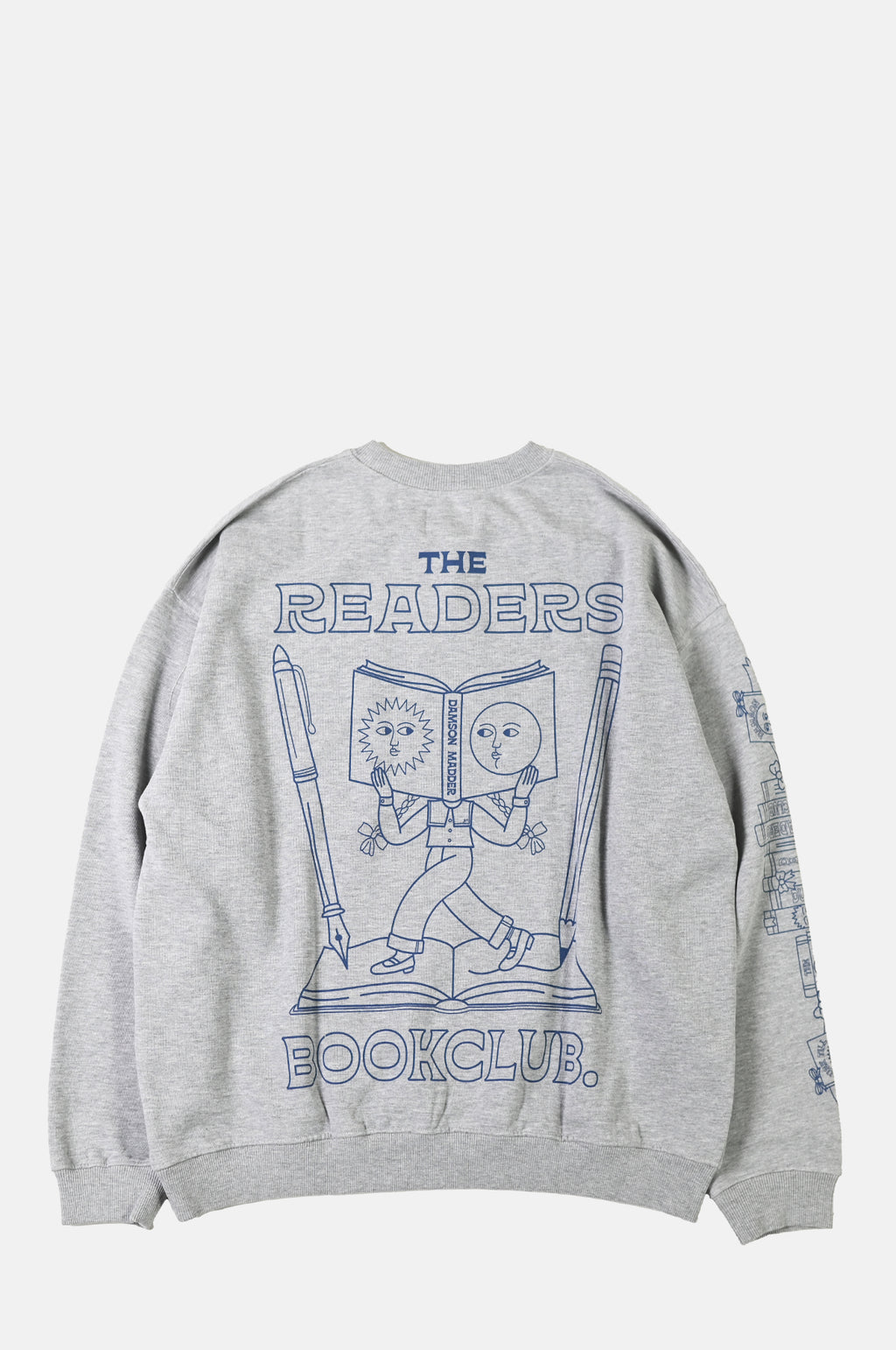 The Reader Sweatshirt Grey Marl