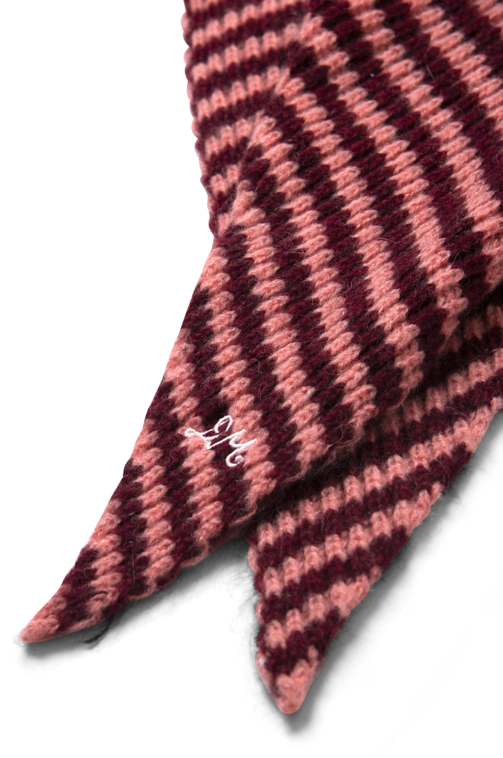 Tie Front Hood Pink/Burg Stripe