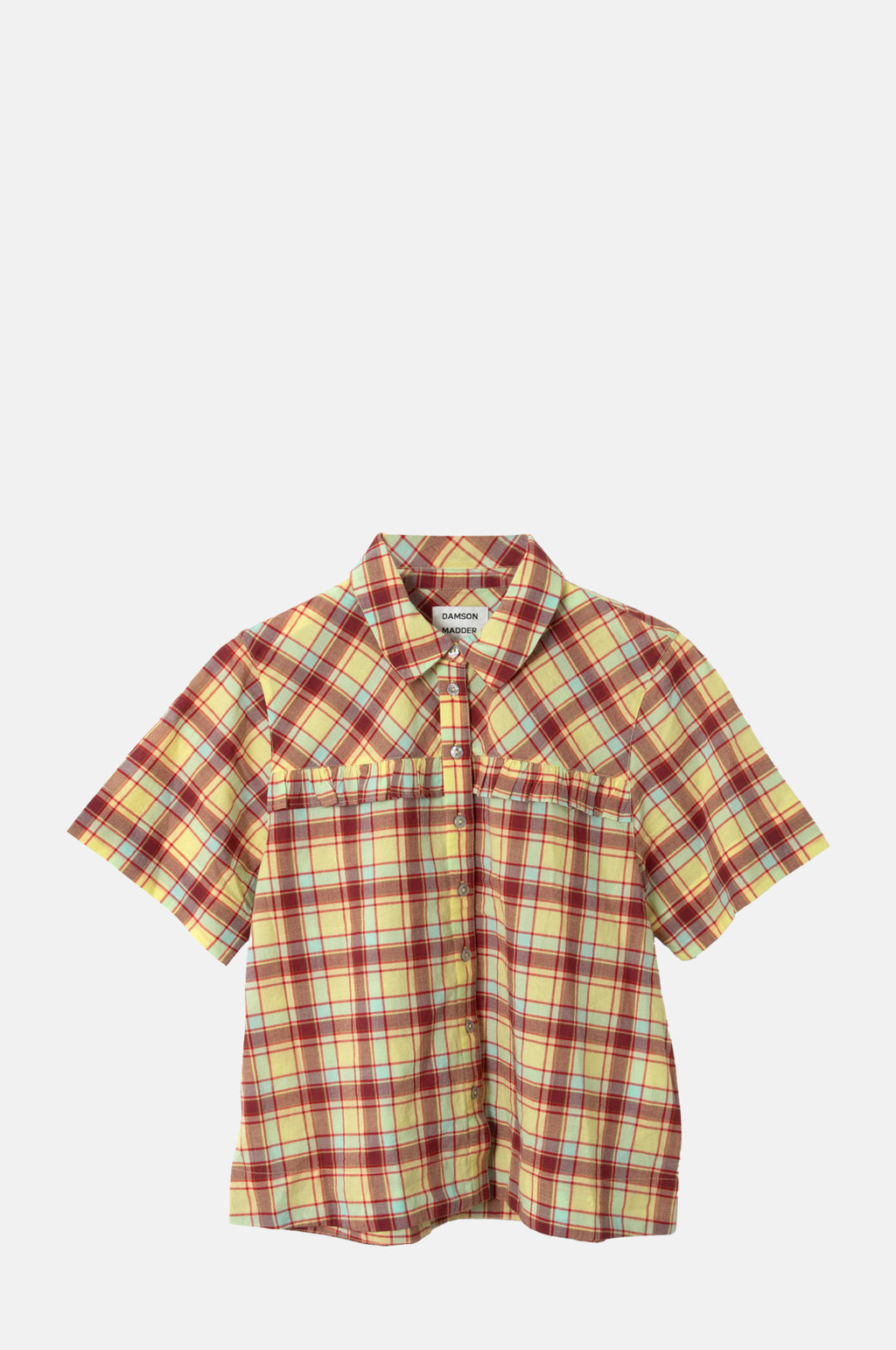 Damson Madder Tomboy Shirt Celery Check.
