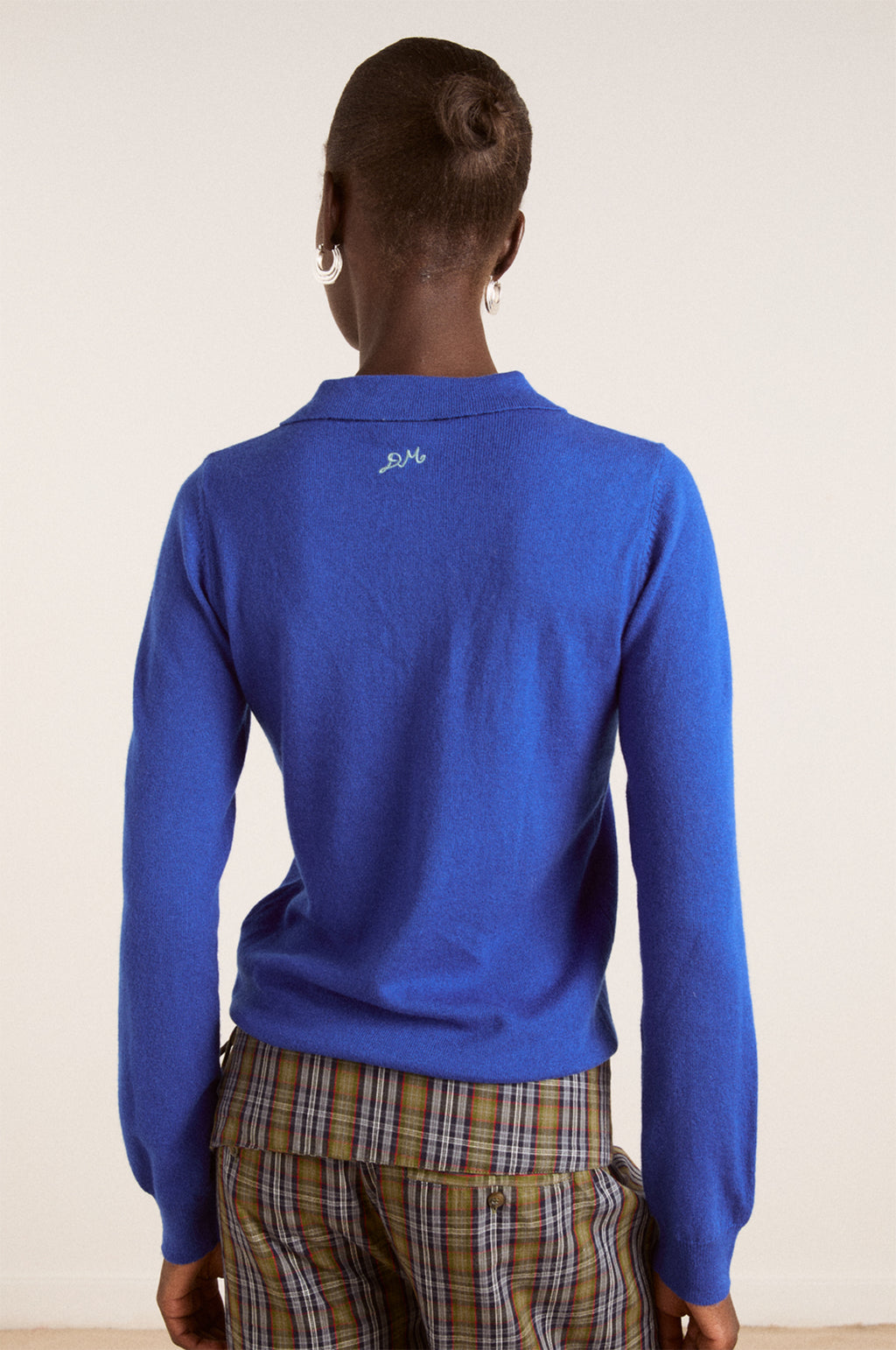 Voula Fine Gauge Cardigan Blue