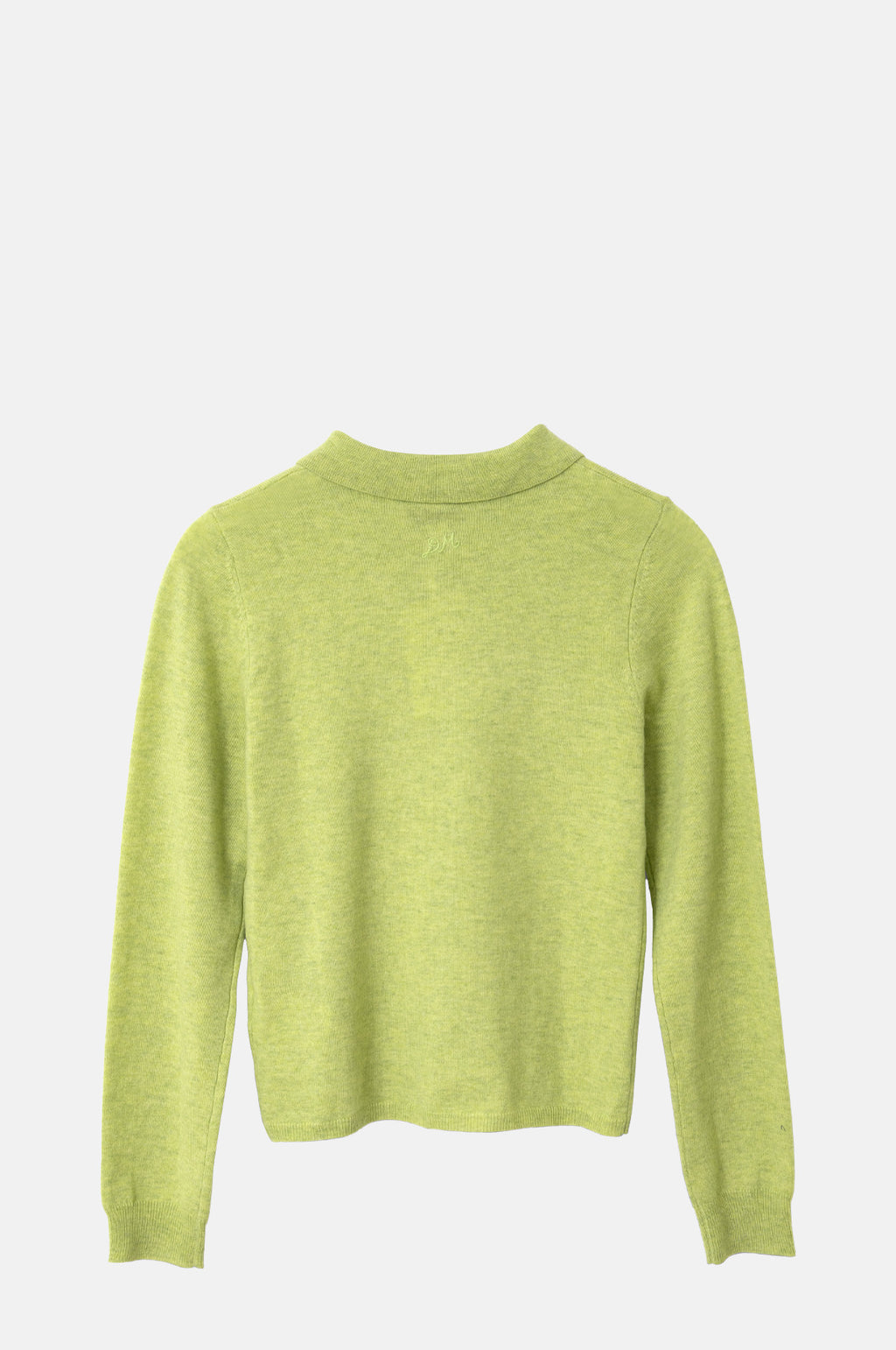 Voula Wool and Cashmere Blend Cardigan Lime
