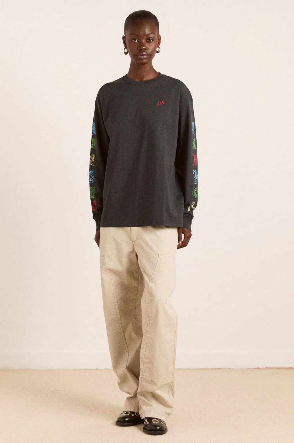 Winter Solstice LS Tee Charcoal