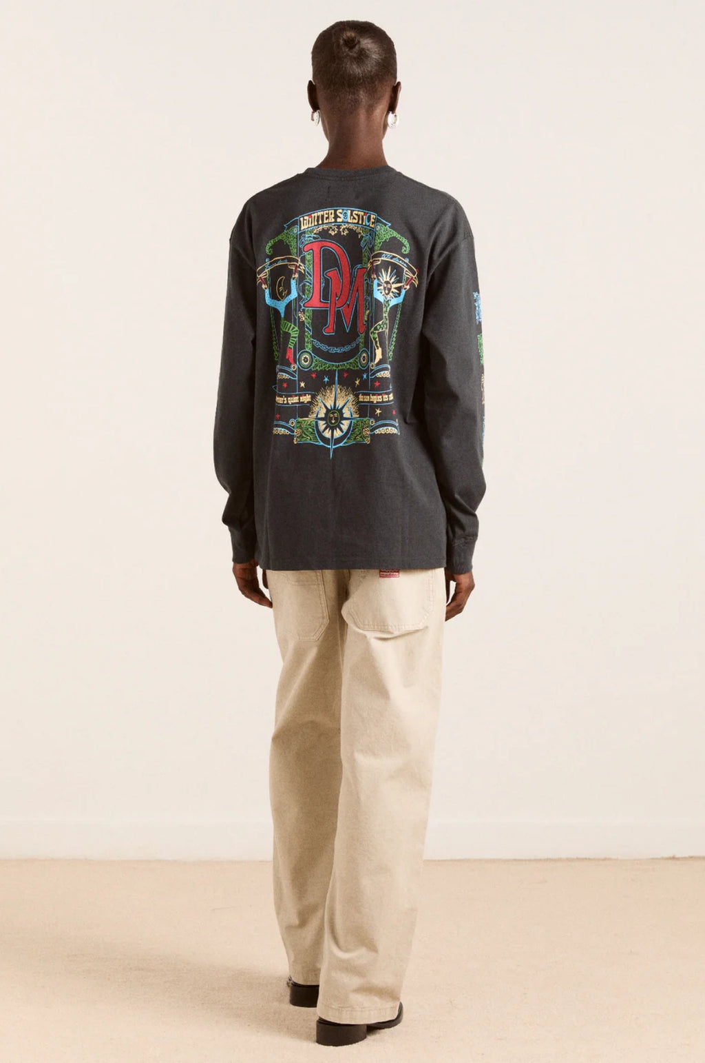 Winter Solstice LS Tee Charcoal