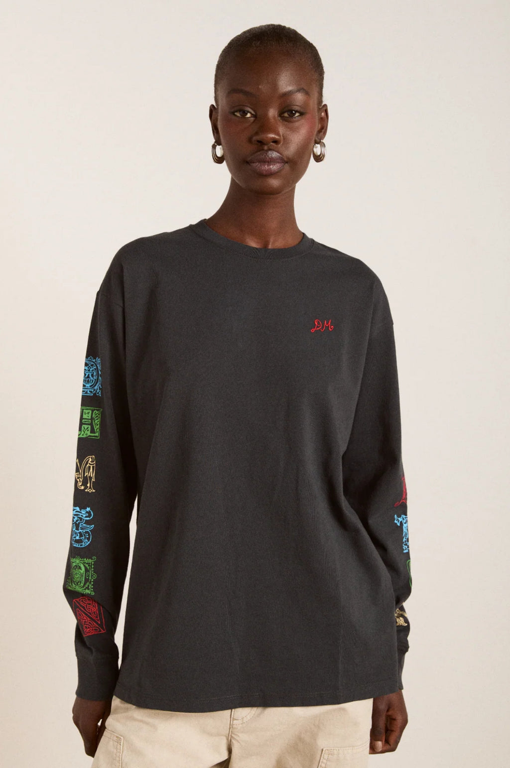 Winter Solstice LS Tee Charcoal