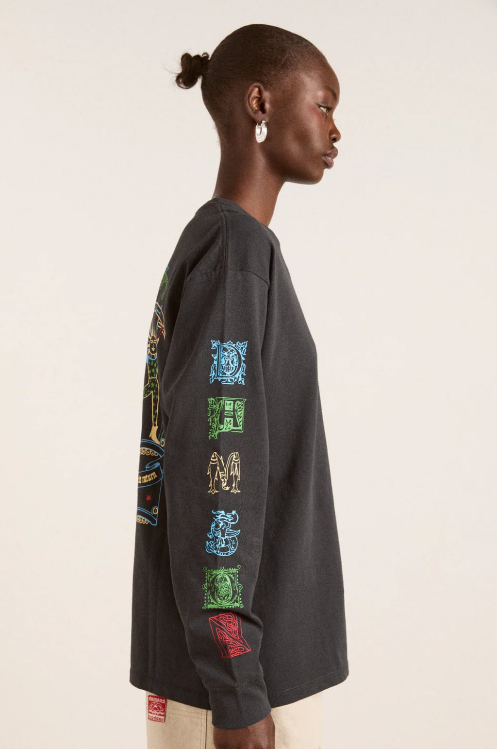 Winter Solstice LS Tee Charcoal