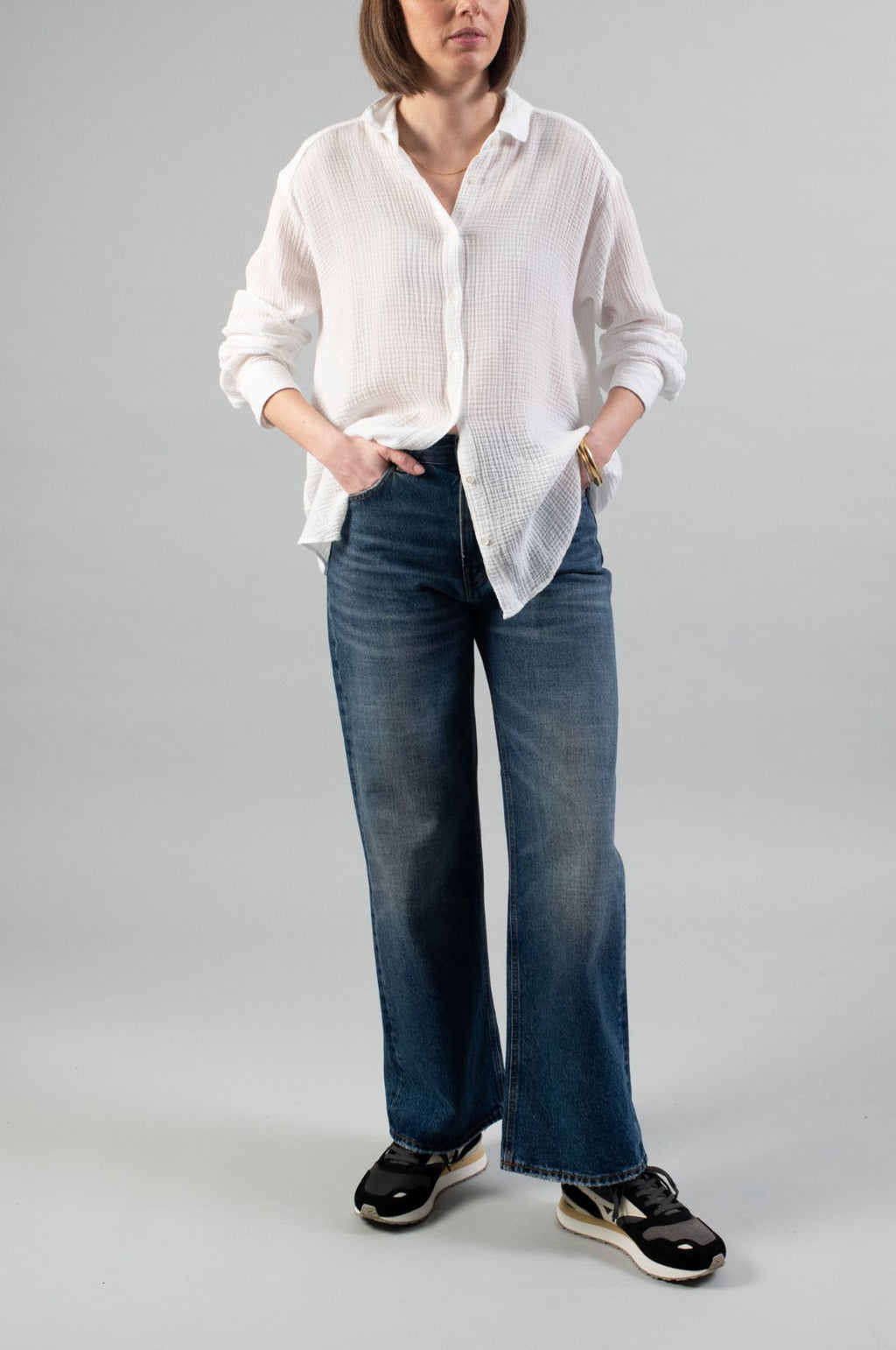 Korea Jeans in Mid Blue Korea Jeans in Mid Blue
