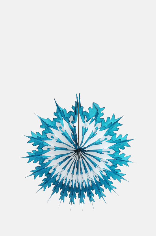 Dip Dyed Paper Snowflake Teal