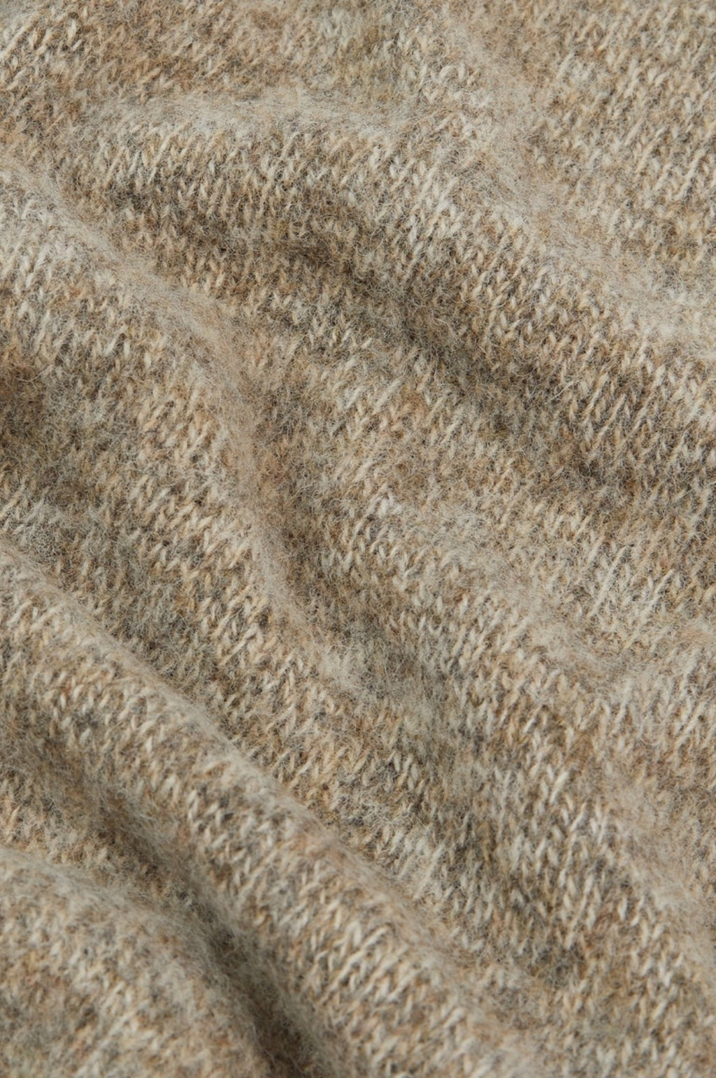 Brushed Shetland Crew Neck Jumper Pebble Grey