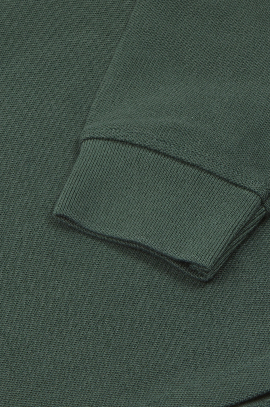 LS Pique Polo Shirt Forest Green