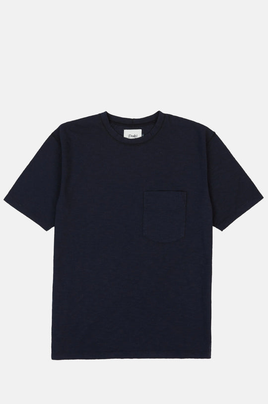 Lightweight SS Cotton Pocket Tee Navy