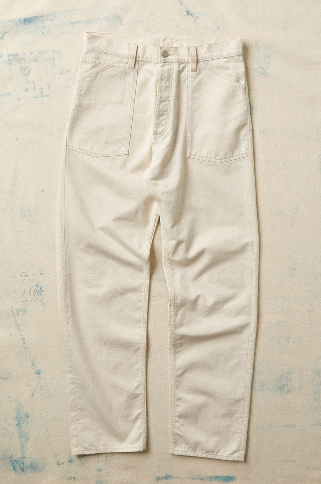 Military Satin Naval Pant Ecru